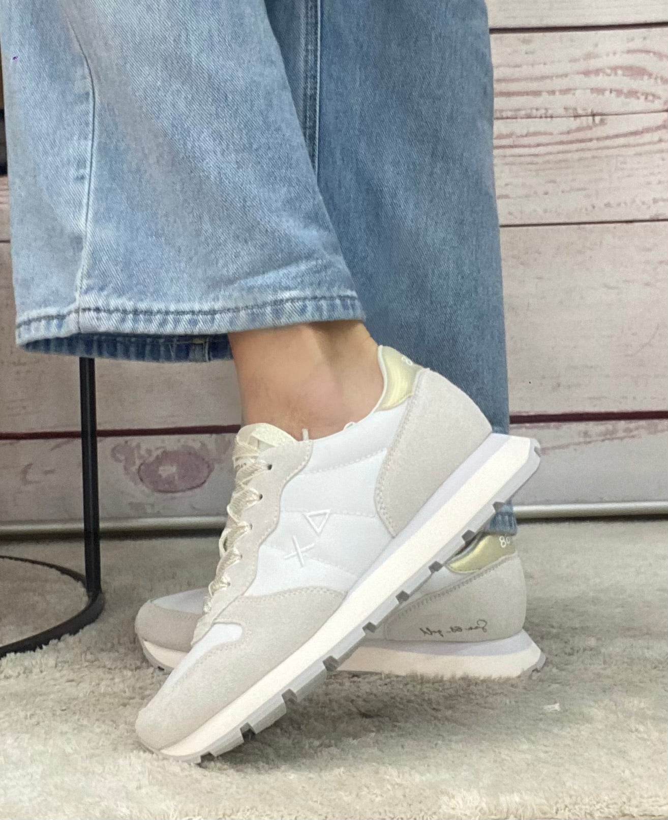 Sun68 Ally Gold Silver 01 Bianco