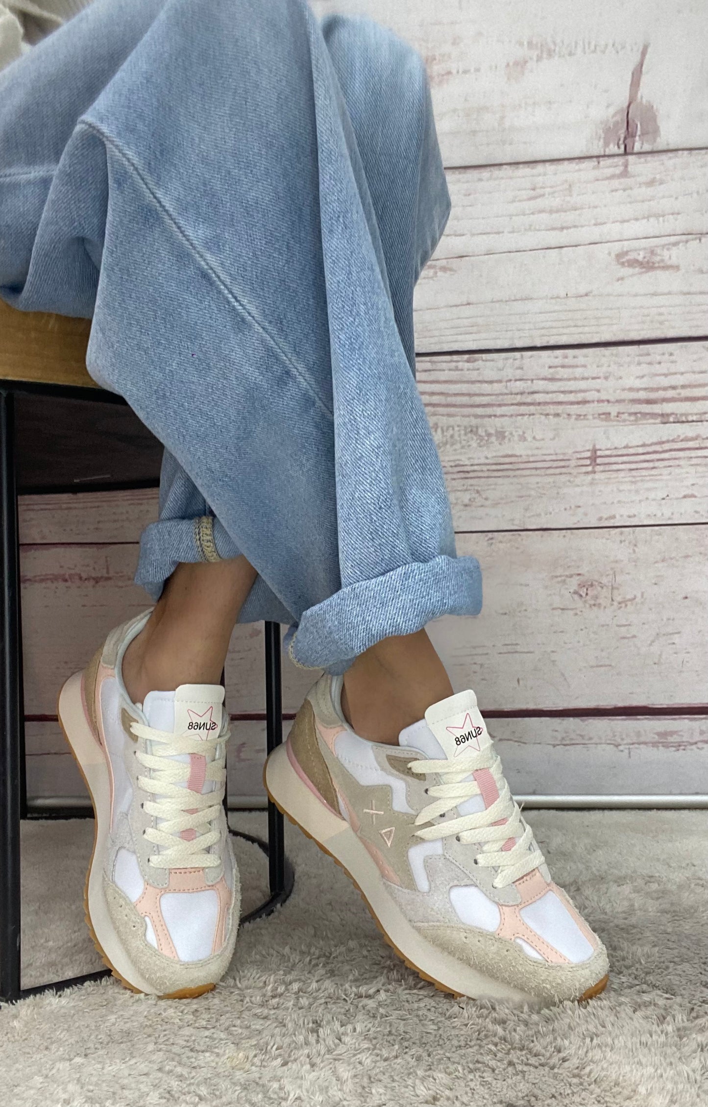 Sun68 Stargirl Multicolr Option 01 Bianco