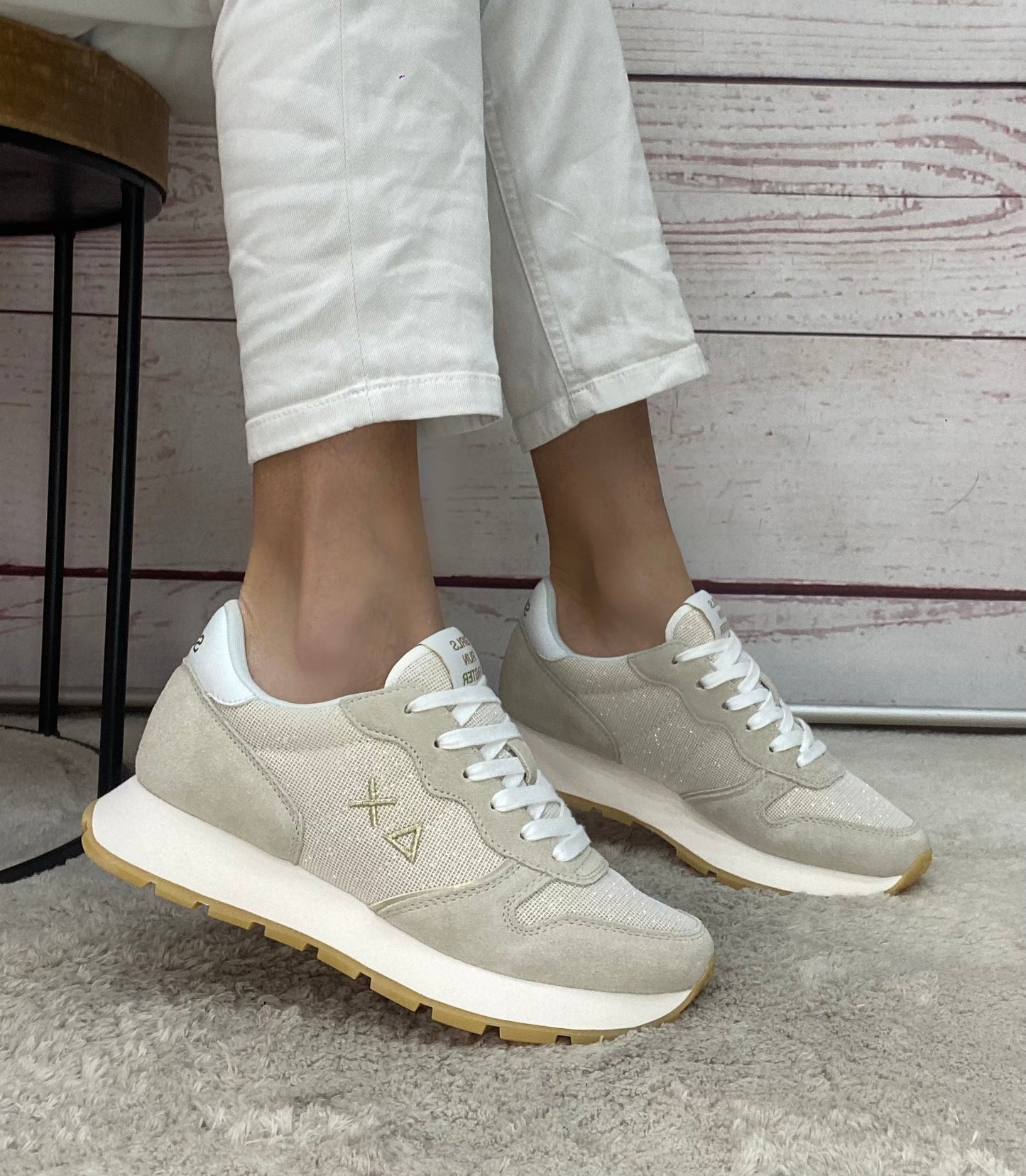 Sun68 Ally Glitter Textile 43 Oro