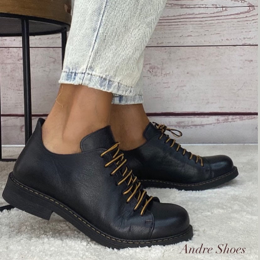 Step Stringata nera laccio bicolor