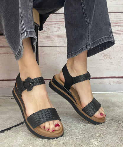 Inuovo Sandalo intreccio black