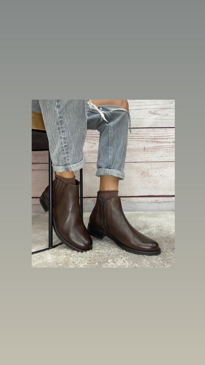 Vueva Beatles pelle marrone