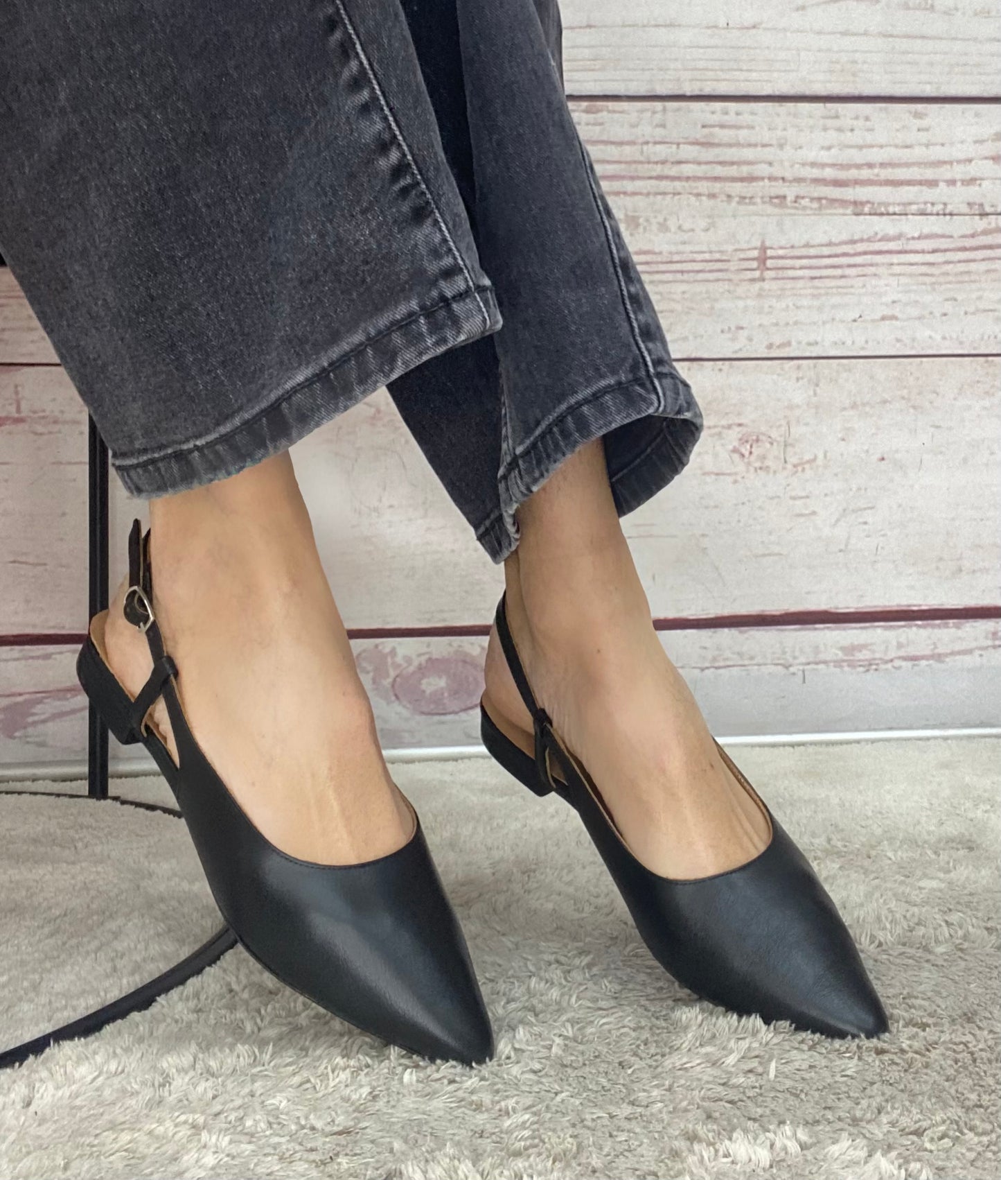 Step 267166 Ballerina Slingback nappa black
