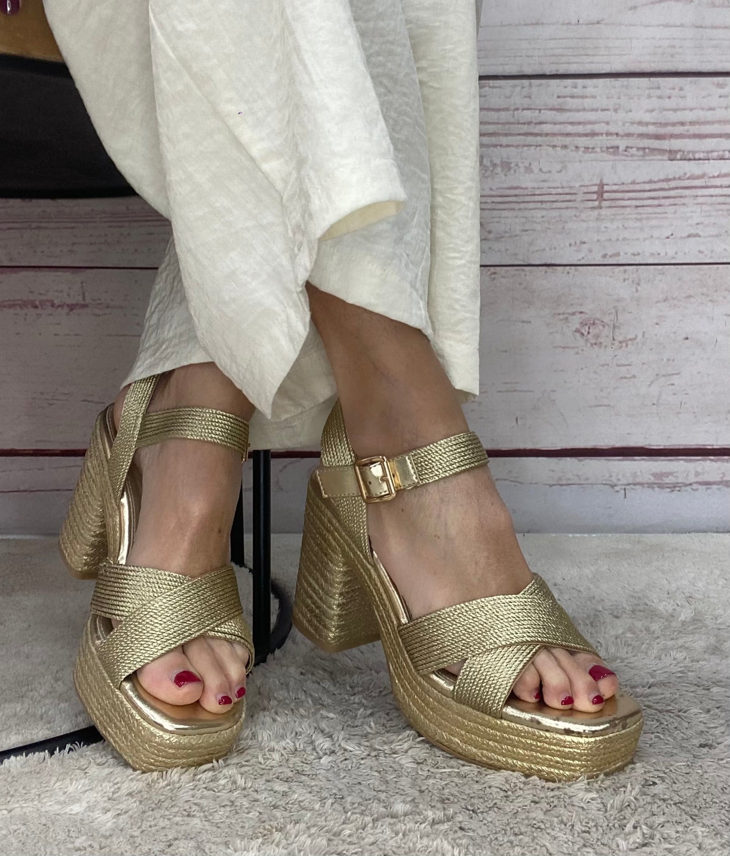 Xti Sandalo tex Platino
