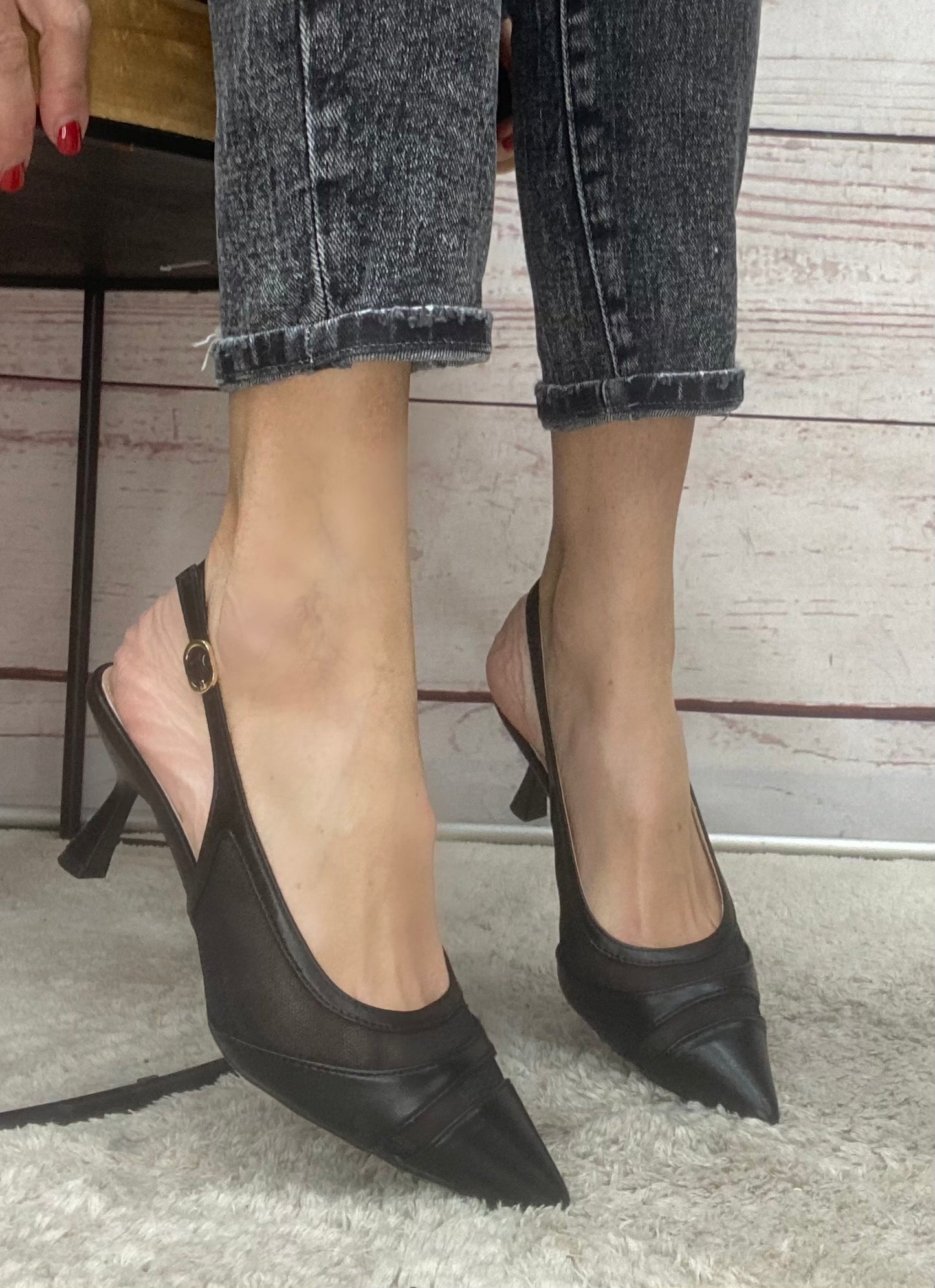 Milano Slingback 07/05A Rete Nero