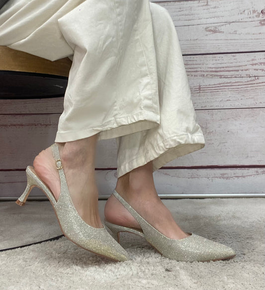 Cristine Slingback Camilla 6 lurex champagne