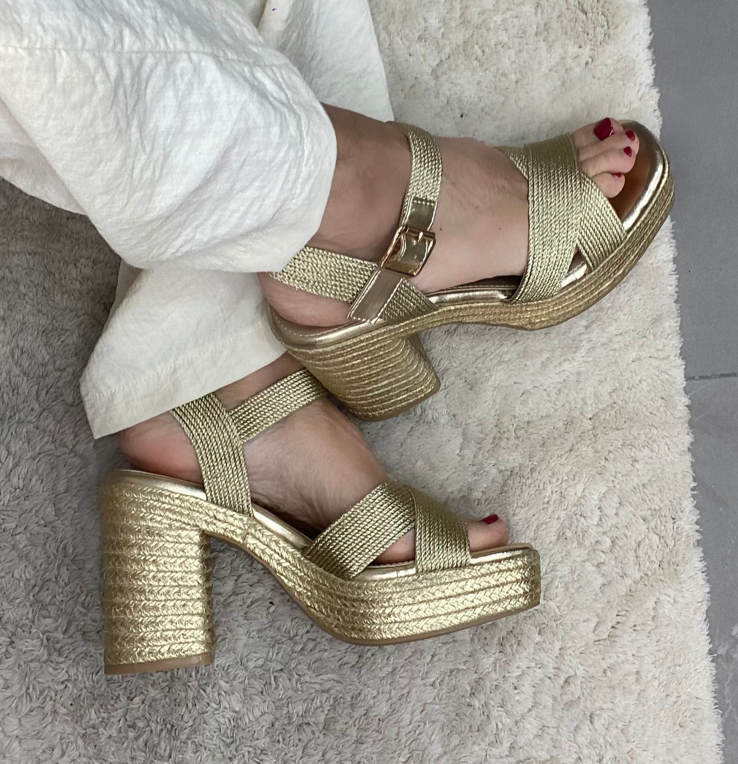 Xti Sandalo tex Platino