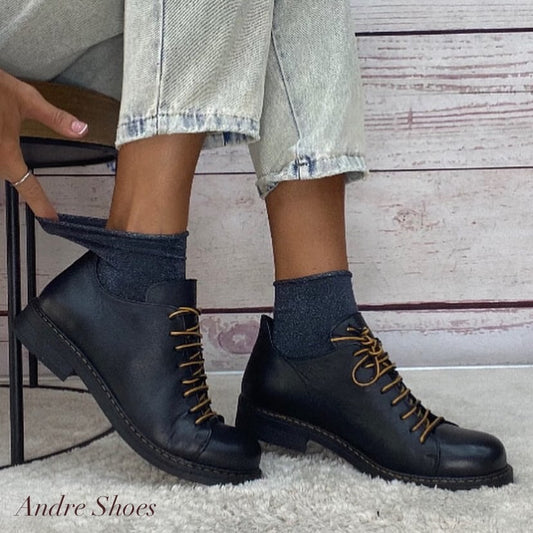 Step Stringata nera laccio bicolor