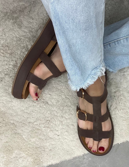 Inuovo Sandalo Dark Brown A96046
