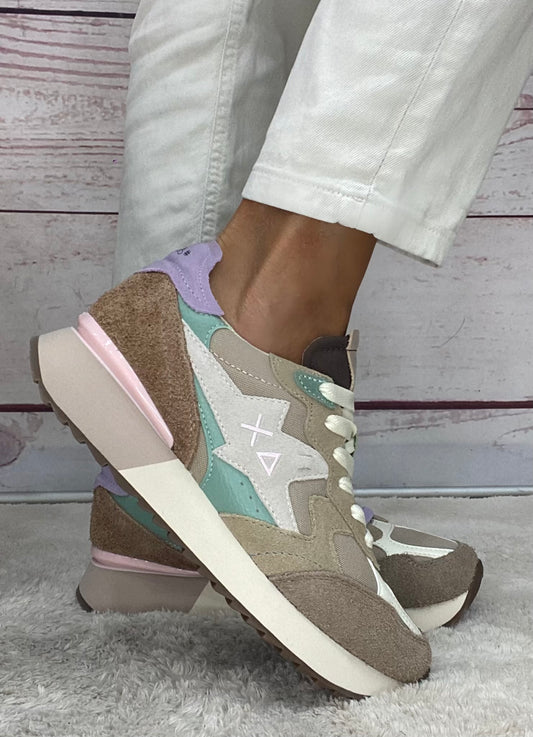 Sun68 Stargirl Multicolor Beige
