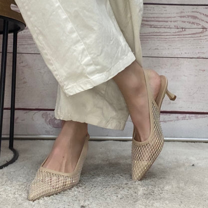 Cristine Slingback Camilla 9 rete strass