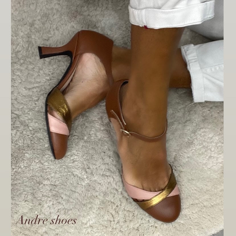 Scarpina artigianale cuoio