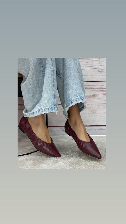 Cristine Ballerina Bordeaux