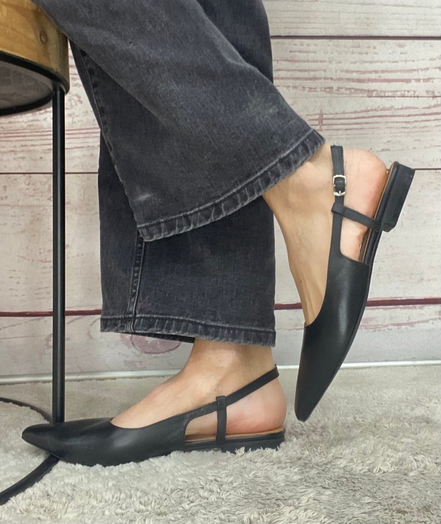 Step 267166 Ballerina Slingback nappa black