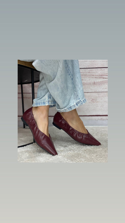 Cristine Ballerina Bordeaux