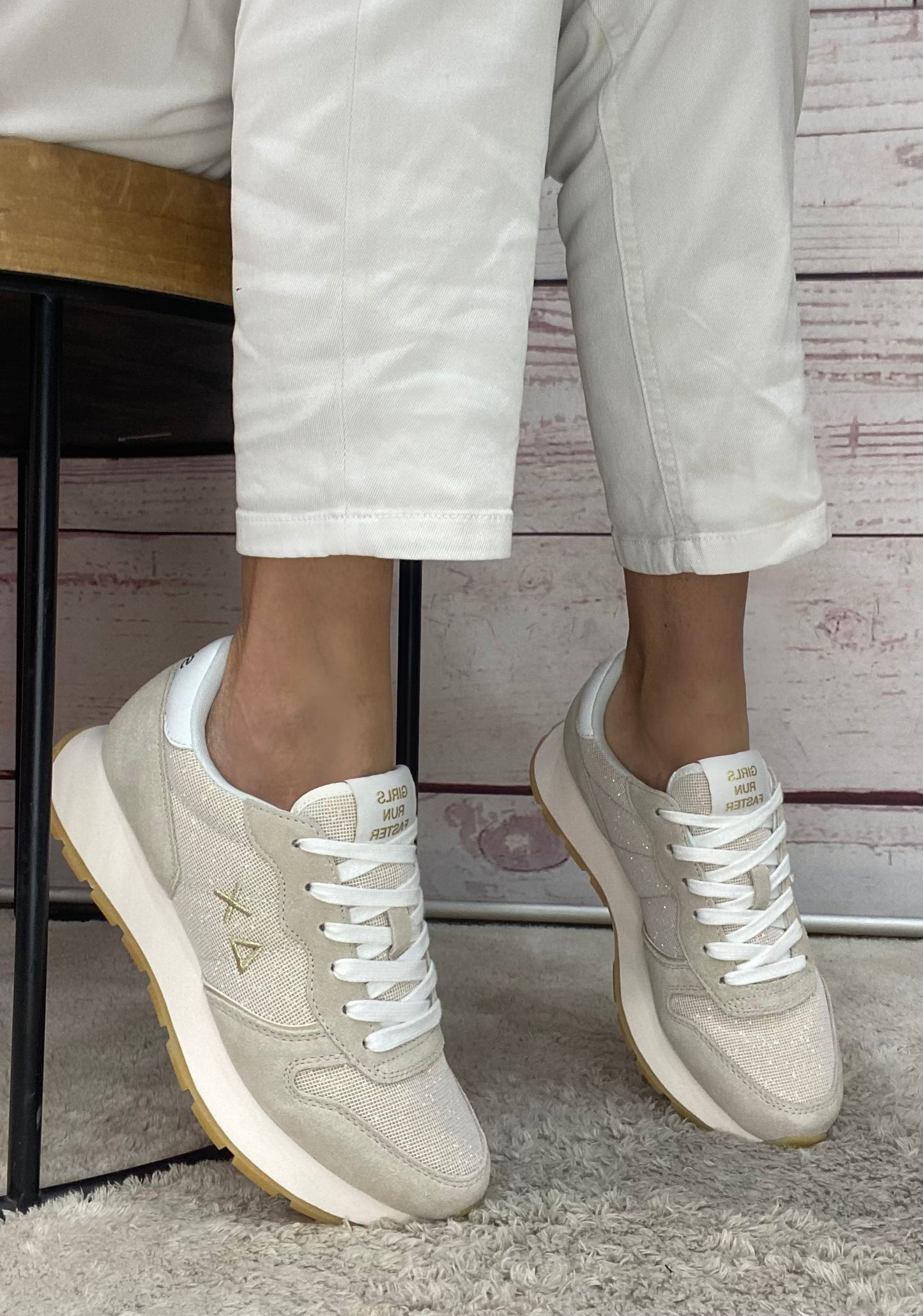 Sun68 Ally Glitter Textile 43 Oro