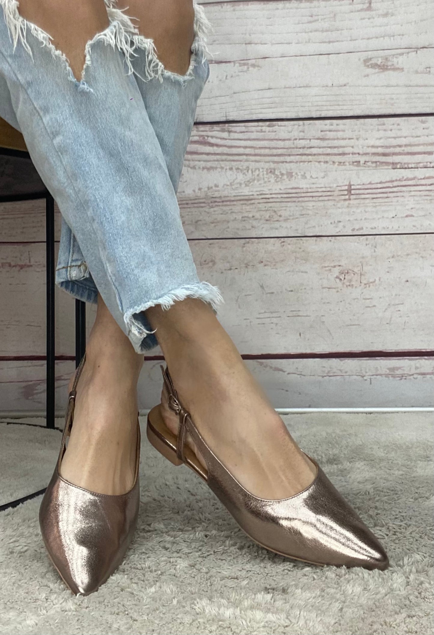 Step 267166 Ballerina Slingback nappa met ash