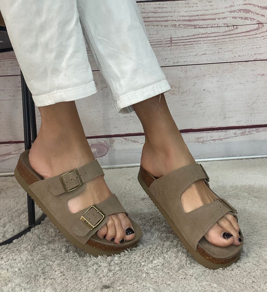 Xti Ciabattina in crosta Taupe