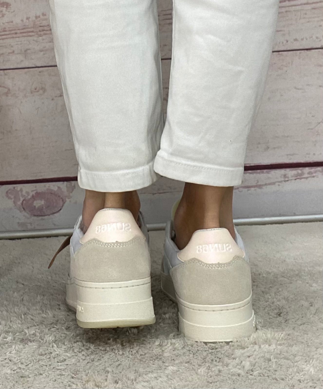 Sun68 Basket love lady bianco panna