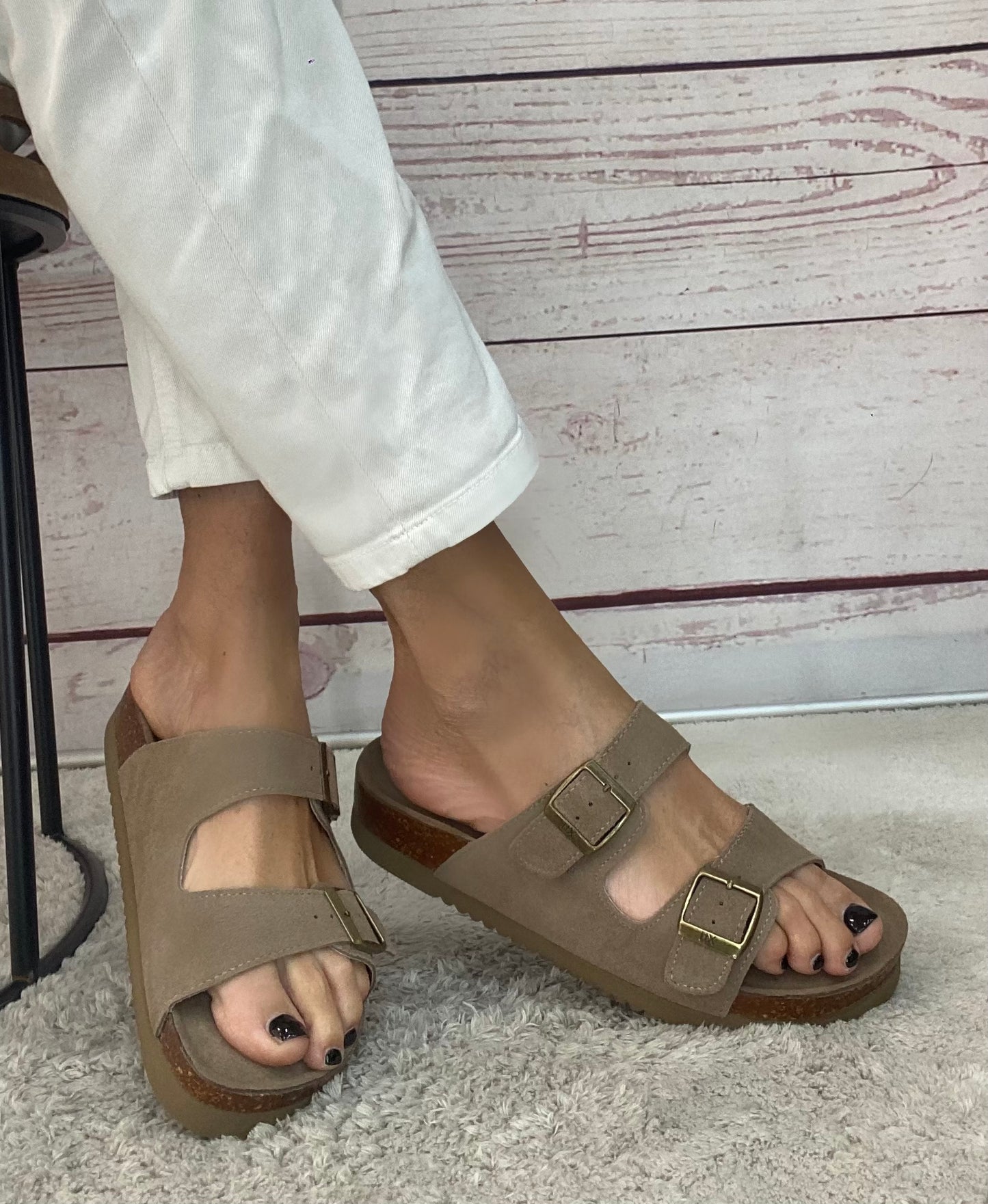 Xti Ciabattina in crosta Taupe