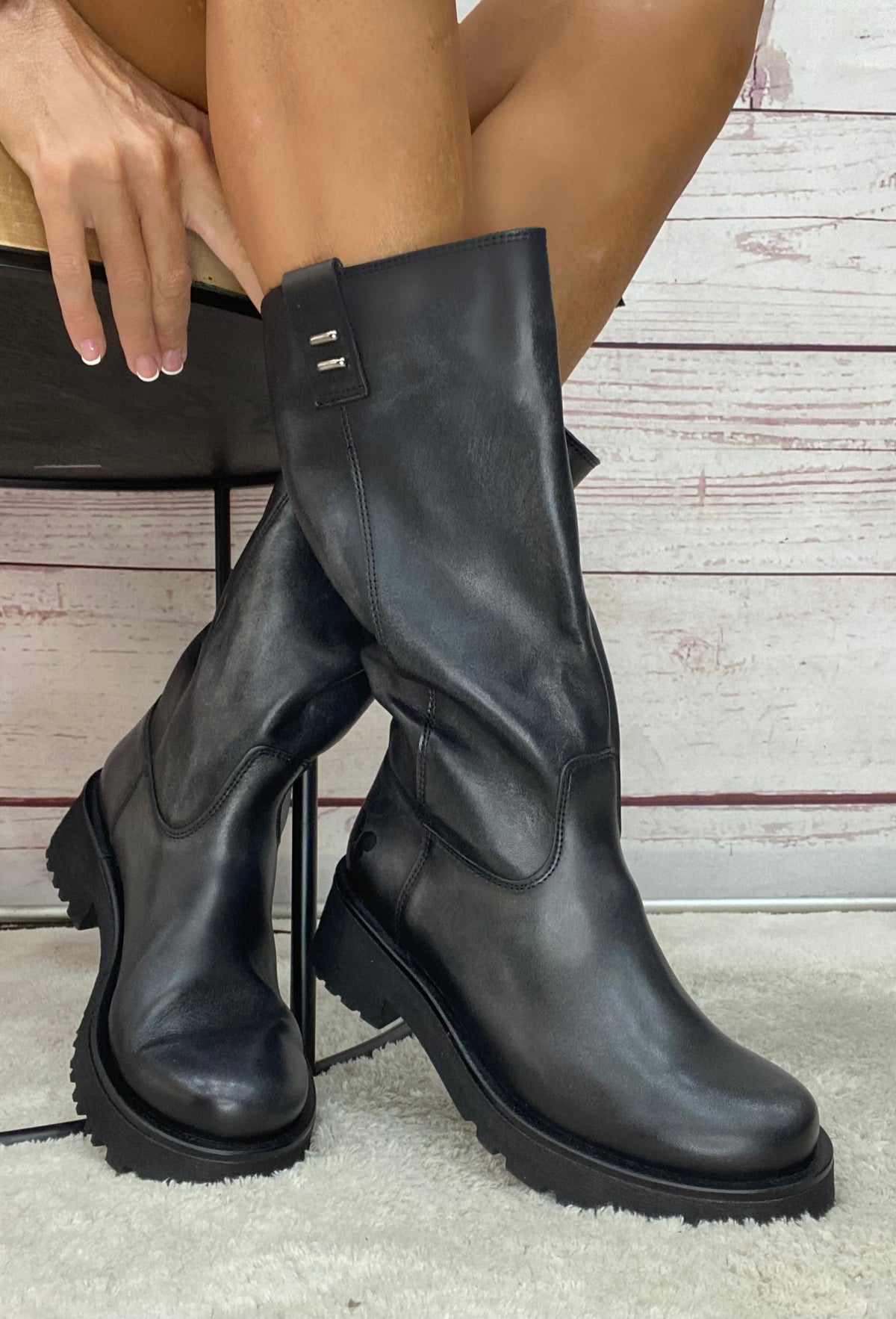Felmini Biker crosta Nero