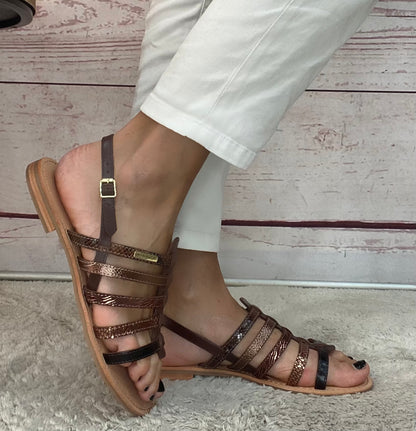 Les Tropezien sandalo gabbietta Chocolat multi