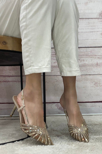 Exe Décolleté gabbietta beige/gold