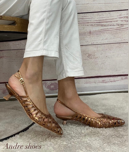 Milano Décolleté gabbietta Bronzo