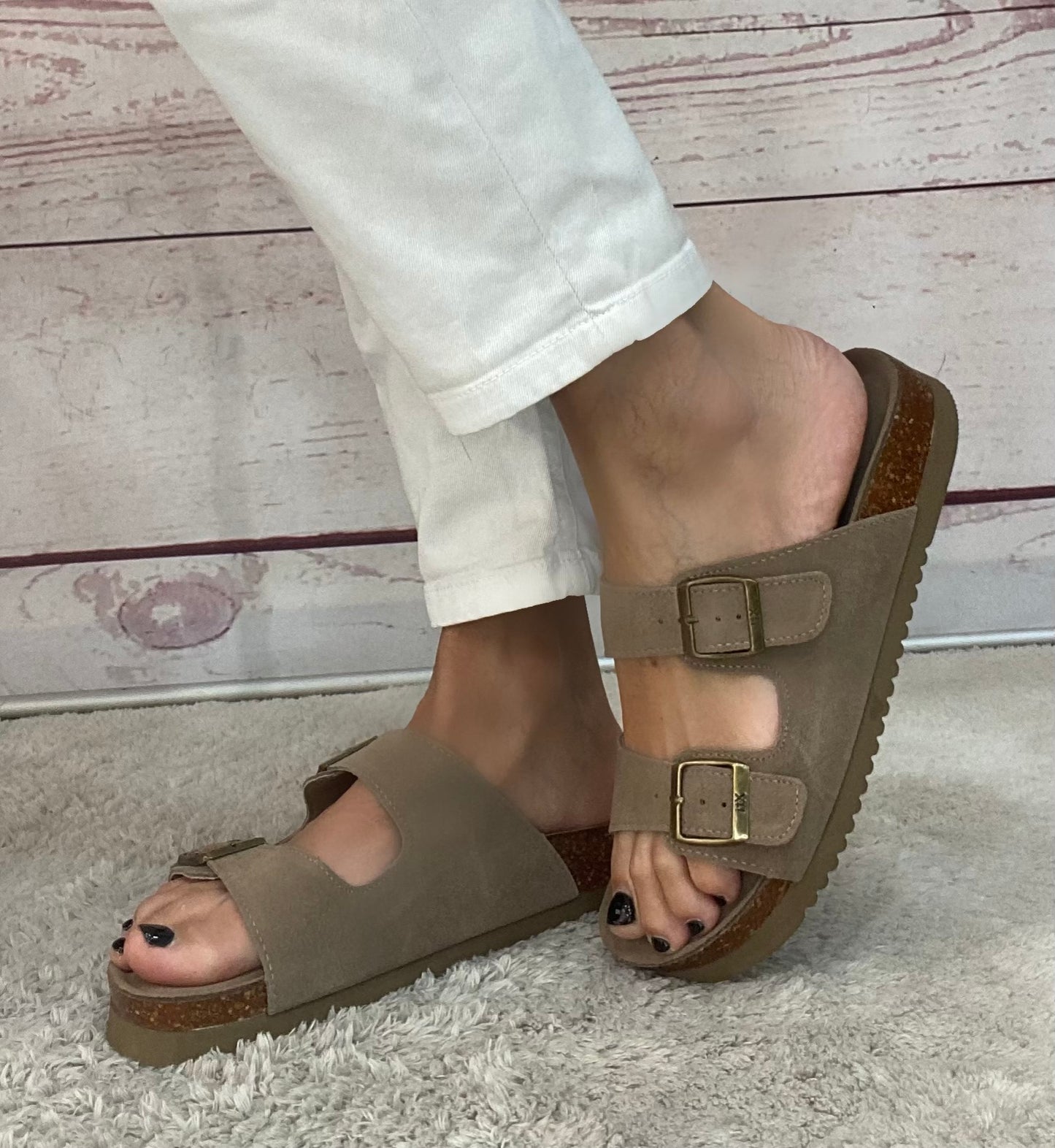 Xti Ciabattina in crosta Taupe