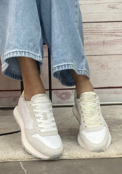 Sun68 Ally Gold Silver 01 Bianco