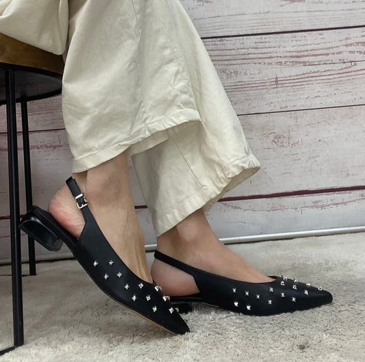 Xti ballerina borchiette argento