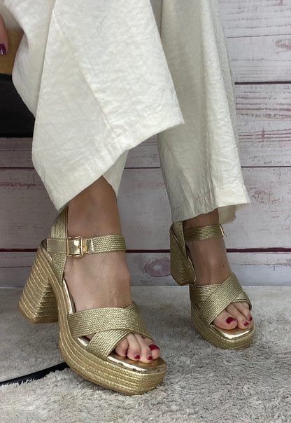Xti Sandalo tex Platino