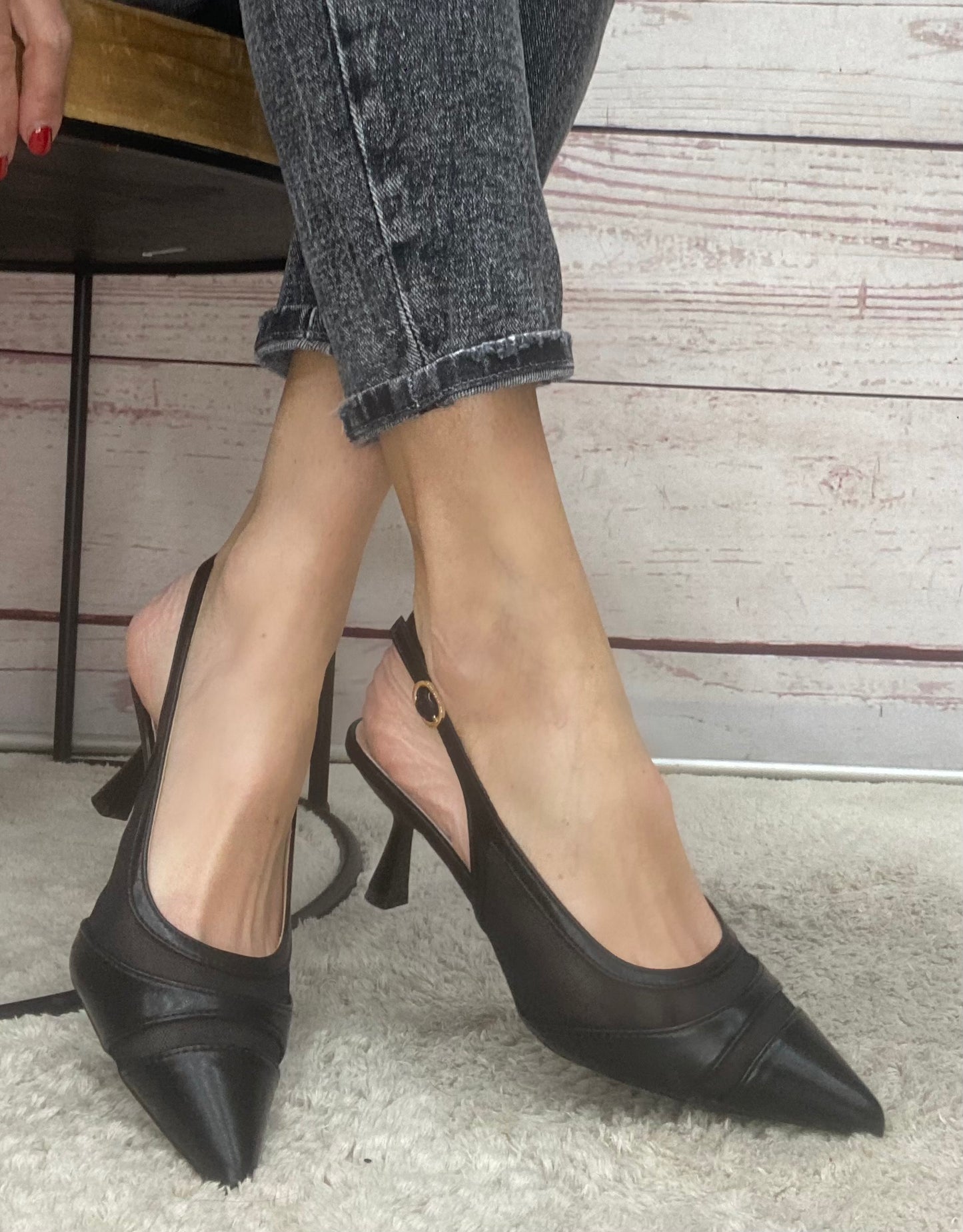 Milano Slingback 07/05A Rete Nero