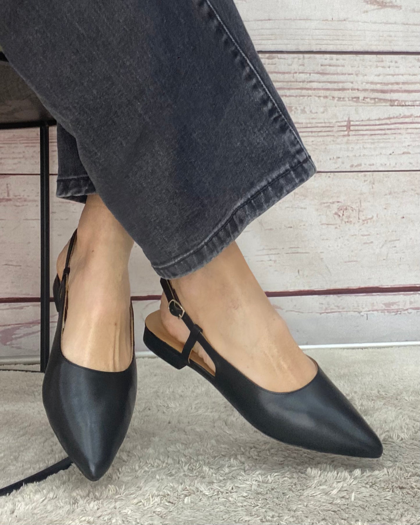 Step 267166 Ballerina Slingback nappa black