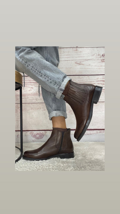 Vueva Beatles pelle marrone