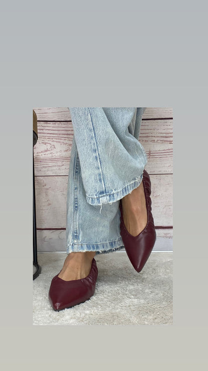 Cristine Ballerina Bordeaux