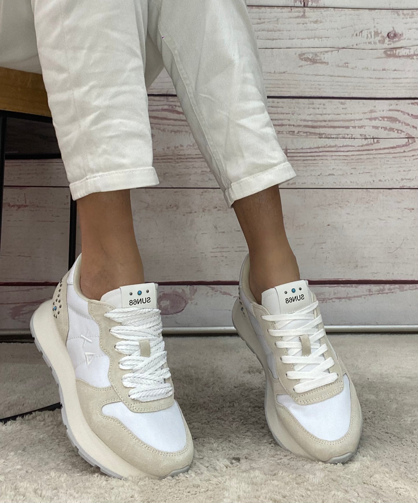 Sun68 Ally Studs 01 Bianco