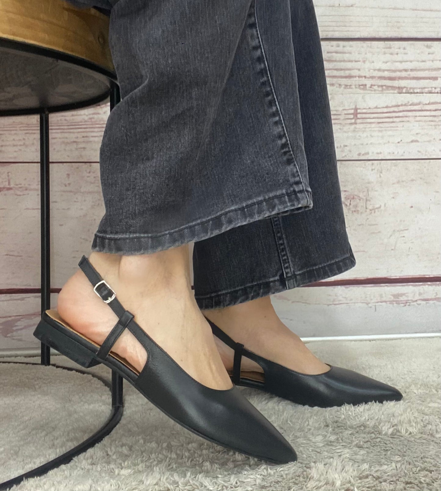 Step 267166 Ballerina Slingback nappa black