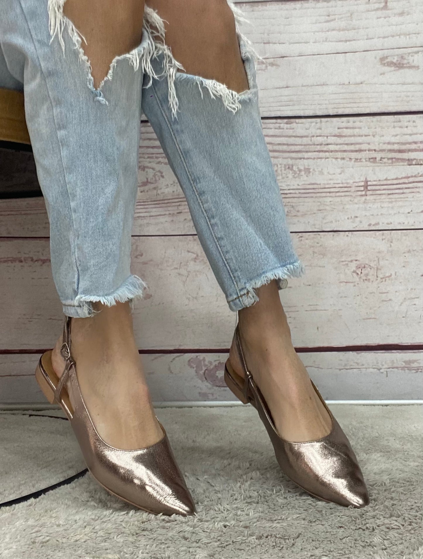 Step 267166 Ballerina Slingback nappa met ash