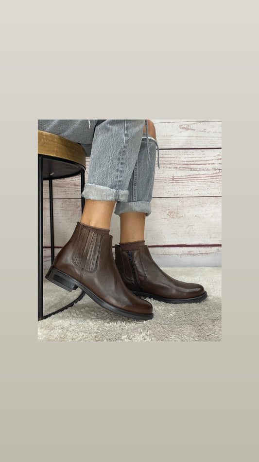 Vueva Beatles pelle marrone