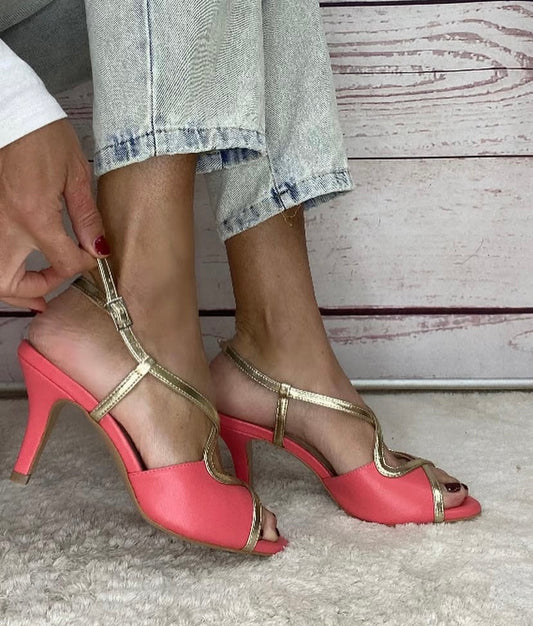 Mondie Sandalo nappa Nude+nappa Lime