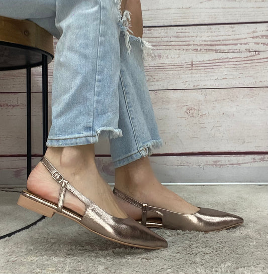 Step 267166 Ballerina Slingback nappa met ash