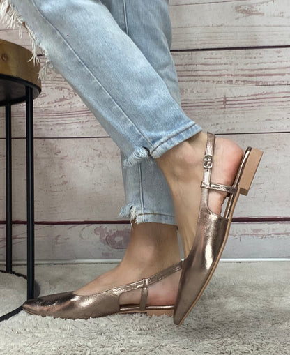 Step 267166 Ballerina Slingback nappa met ash