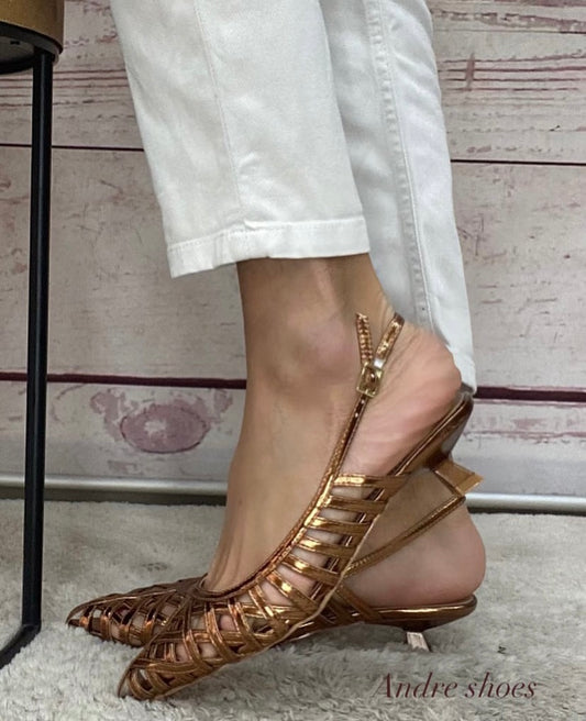 Milano Décolleté gabbietta Bronzo